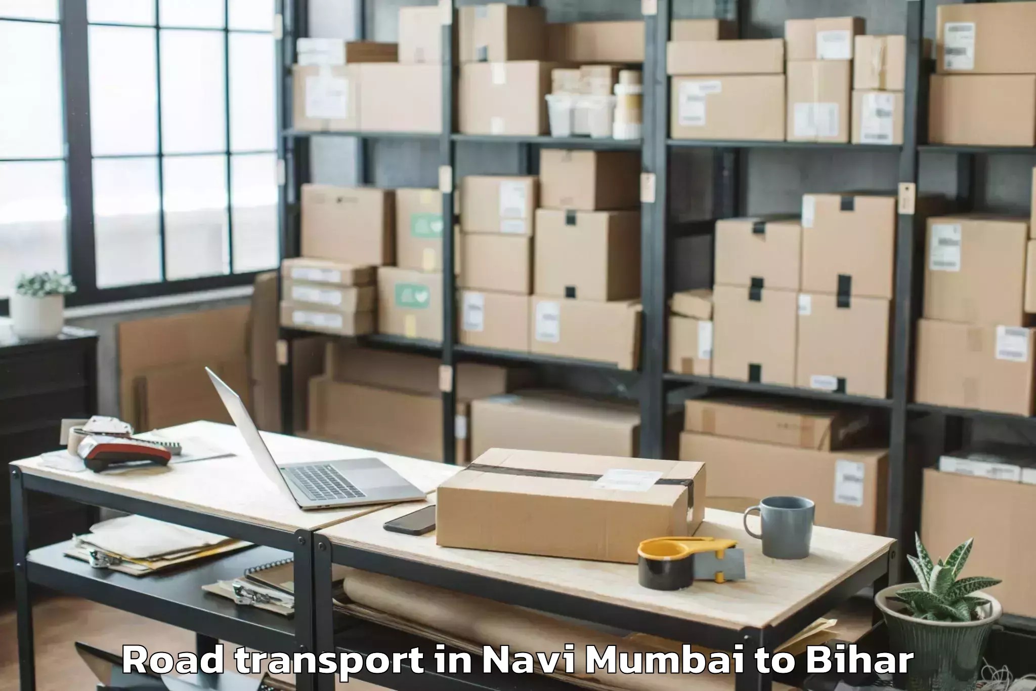 Top Navi Mumbai to Azamnagar Road Transport Available